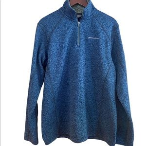 Eddie Bauer 3/4 Zip Mock Neck Pullover